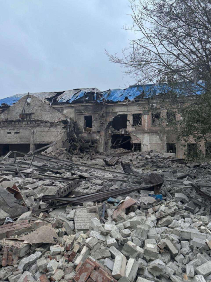 Унаслідок обстрілу окупантами Курахового зруйновано офіс Українського Червоного Хреста