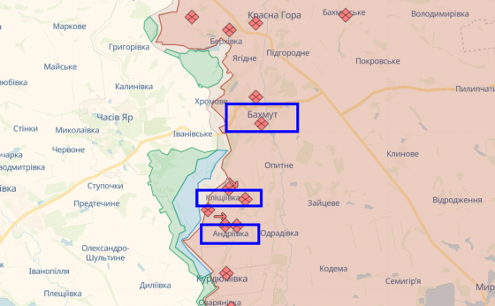 ЗСУ просуваються на південному фланзі Бахмута, - Генштаб 