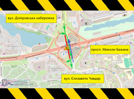 У Києві частково перекриють шляхопровід біля &quot;Осокорків&quot;: обмеження діятимуть до 2026 року