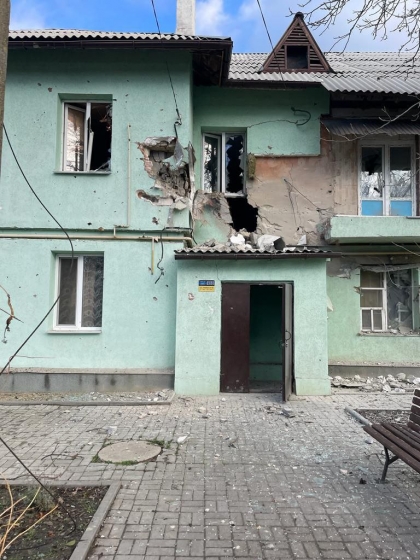 Росія завдала ракетного удару по Кураховому на Донеччині. Пошкоджено будинки, поранено людину
