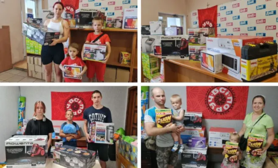 Багатодітні родини Краматорська отримали допомогу від благодійників