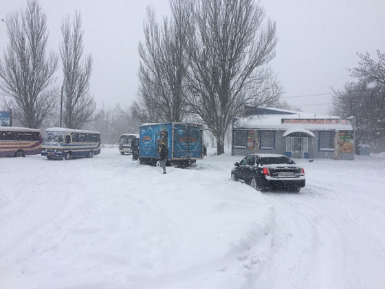 снег в Краматорске