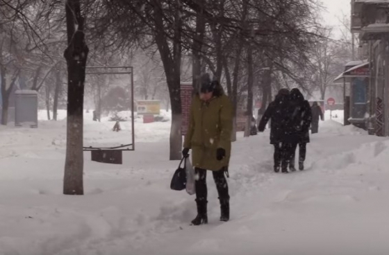 Не все города Донетчины хорошо справились в борьбе со снегопадом (видео)