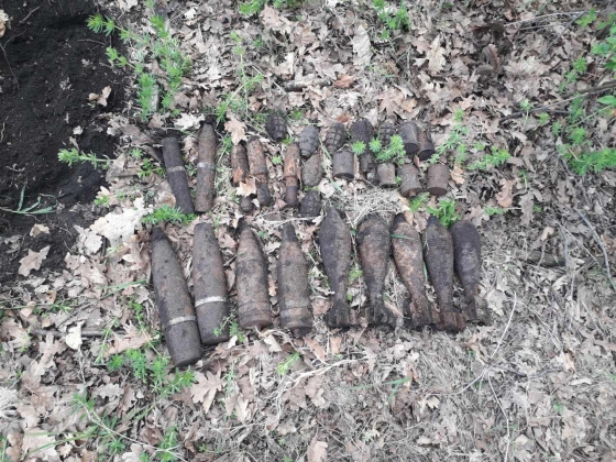 В Славянском районе обезвредили 24 взрывоопасных предмета времен Второй мировой войны 