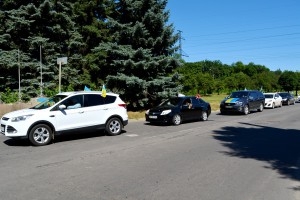 В Краматорске состоялся патриотический автопробег 