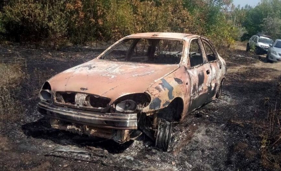 В Краматорске украли и сожгли автомобиль