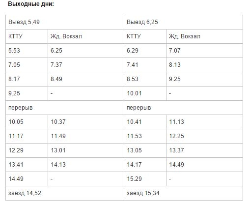 расписание троллейбуса № 6 в Краматорске