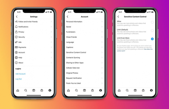 Instagram запустил функцию фильтрации нежелательного контента