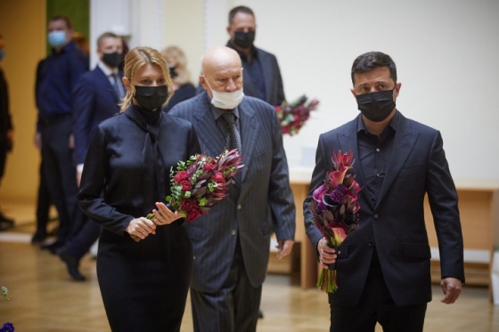 Зеленский с супругой простились с академиком Патоном 