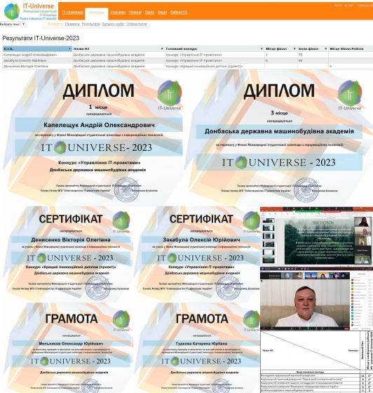 Студенти «Системного аналізу» ДДМА – фіналісти та переможці міжнародної олімпіади «IT-universe-2023»