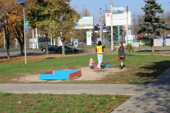 Фото детской площадки Сквера