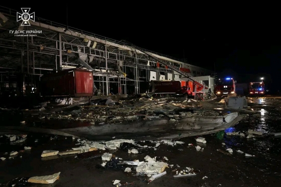 Наслідки ракетного удару по терміналу &quot;Нової пошти&quot;