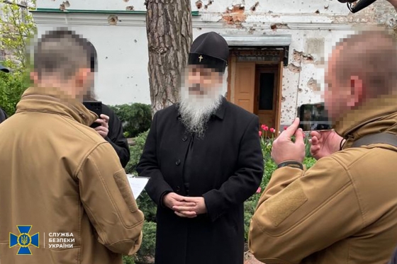СБУ повідомила про підозру митрополиту УПЦ (МП) Святогірської лаври, який «підказав» рашистам позиції ЗСУ на Донеччині