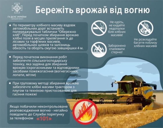 Бережіть урожай від вогню