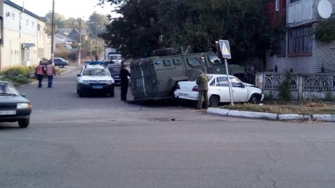 В Дружковке произошла авария с участием военной машины 