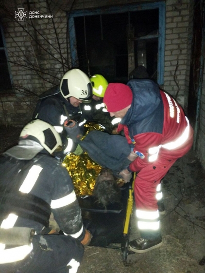 У Слов’янську під час ліквідації пожежі надзвичайники врятували чоловіка