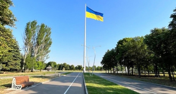 У Краматорську вирішили тимчасово зняти прапор України з флагштоку