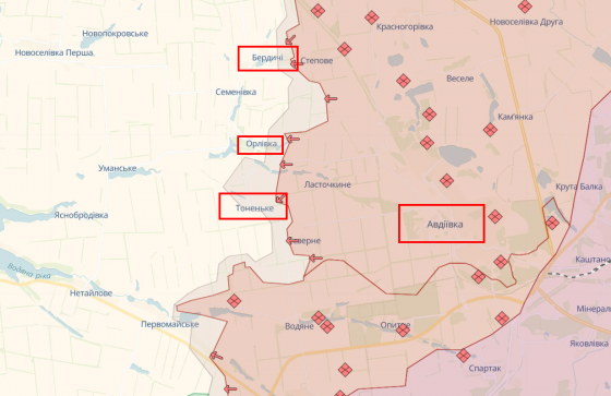 Рельєф місцевості допоможе стримати просування росіян під Авдіївкою, - ЗСУ