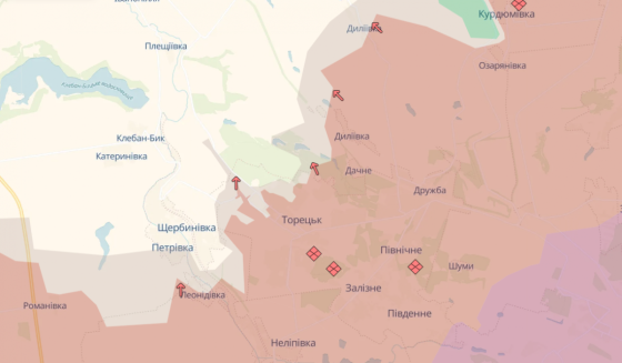 На Торецькому напрямку зменшився тиск російської армії: у ЗСУ відповіли, що там відбувається