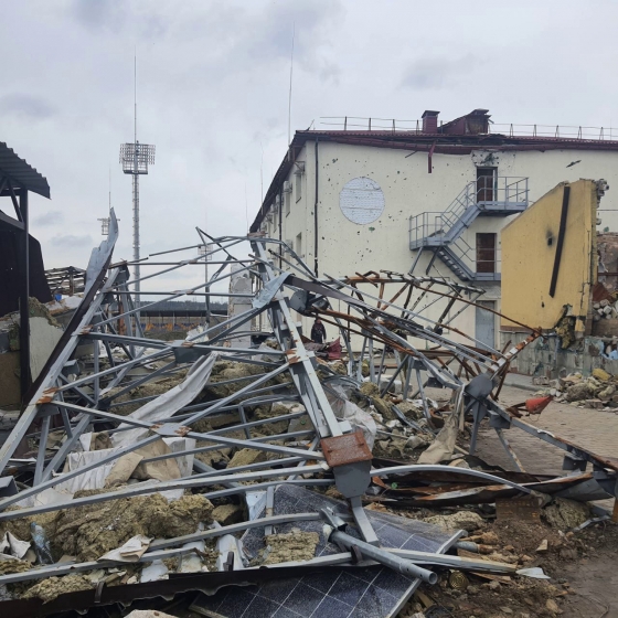 Шрами війни: як російські загарбники понівечили спортивні споруди Лиману