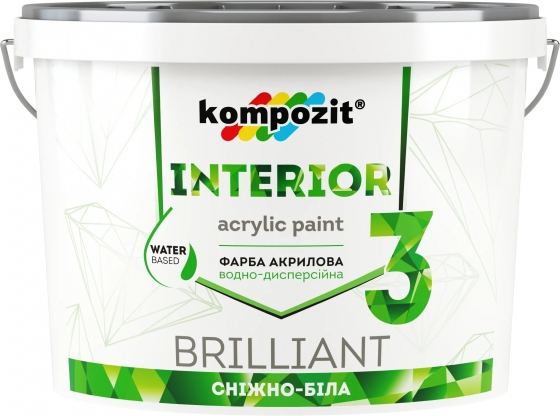 Фарби інтер’єрні від виробника Kompozit