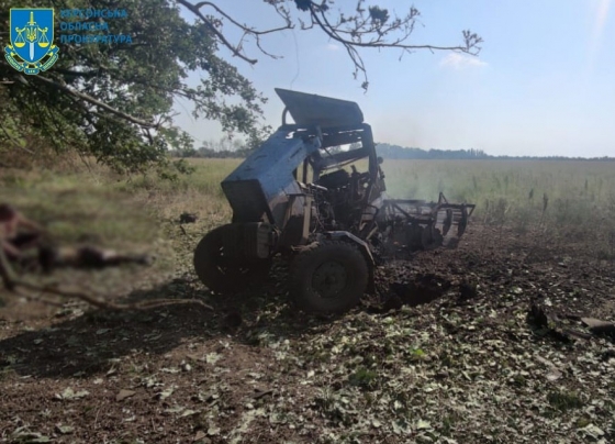 Унаслідок наїзду на російську міну на Херсонщині загинув тракторист
