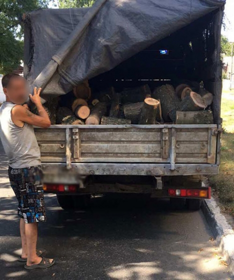 В Краматорске задержан автомобиль с дровами сомнительного происхождения