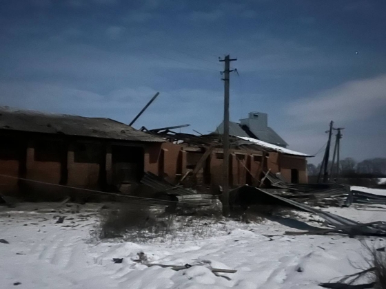 На Харківщині ворожі безпілотники влучили в агропідприємство, загинули тварини
