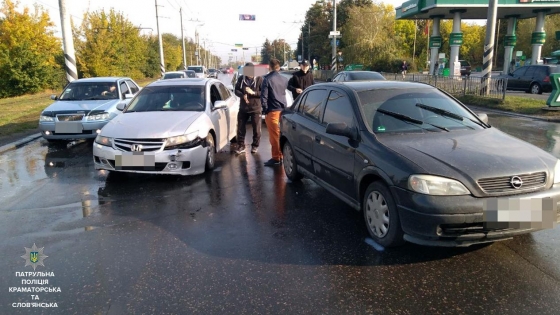 Вчера в Краматорске произошло 2 ДТП