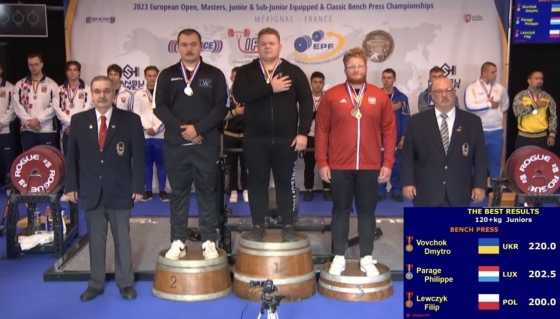 Спортмен з Краматорська посів першу сходинку на чемпіонаті Європи з жиму лежачи