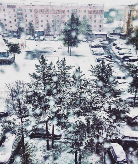 снег в Ноябрьске