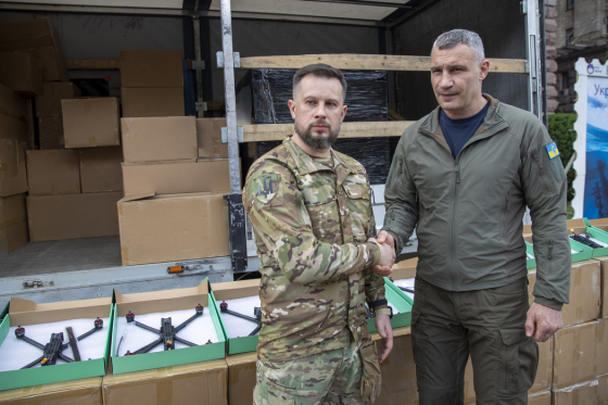 На кошти громади Києва було закуплено тисячу дронів для третьої штурмової, - Кличко