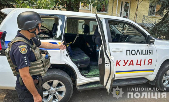 У Гуляйполі РФ намагалася атакувати авто поліції під час евакуації: постраждав співробітник