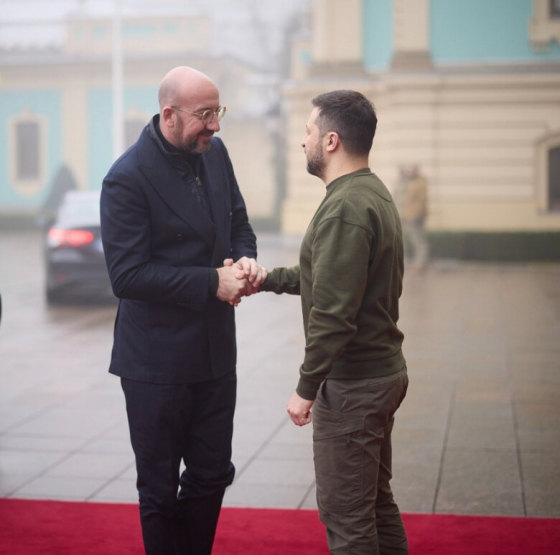 Зеленський зустрівся із президентом Євроради Мішелем