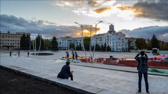 Центральную площадь Краматорска обещают доделать за 2 недели 