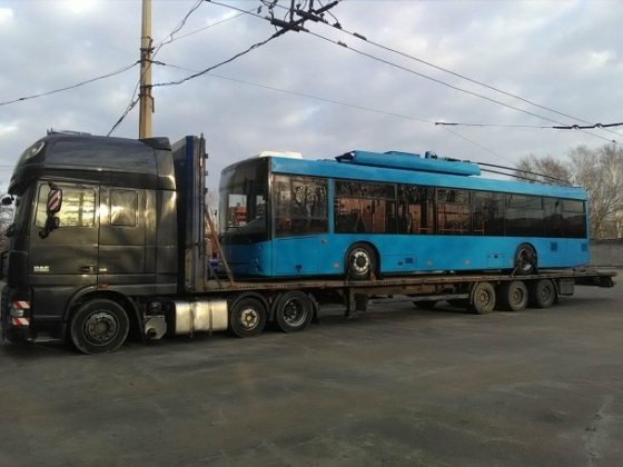 В Краматорск прибыли новые троллейбусы