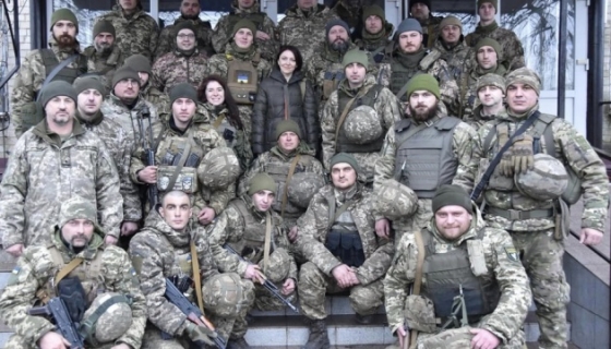 Маляр вручила відзнаки військовим, які боронять Україну на Донеччині