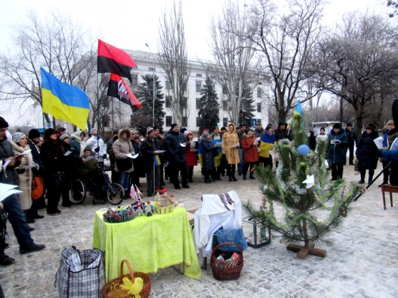 В Краматорске состоялась акция в поддержку защитников Украины (видео)