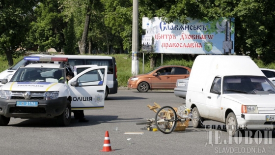 В Славянске сбили велосипедиста
