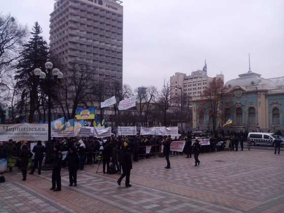 Митинг под Радой: предприниматели против налоговой реформы Кабмина