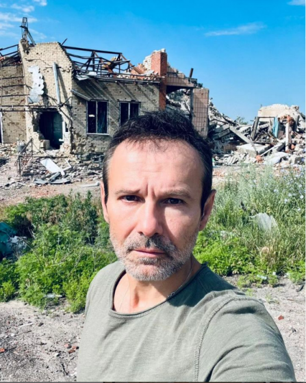 Лідер гурту «Океану Ельзи» Святослав Вакарчук відвідав Донеччину