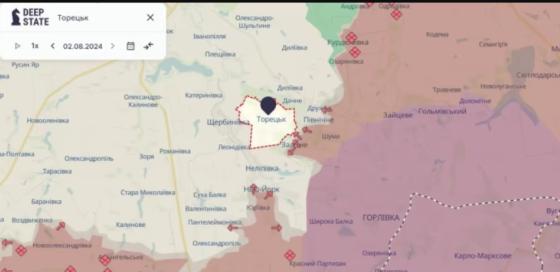 Армія РФ просунулася у Желанному та Залізному, впритул підійшла до Торецька, - DeepState