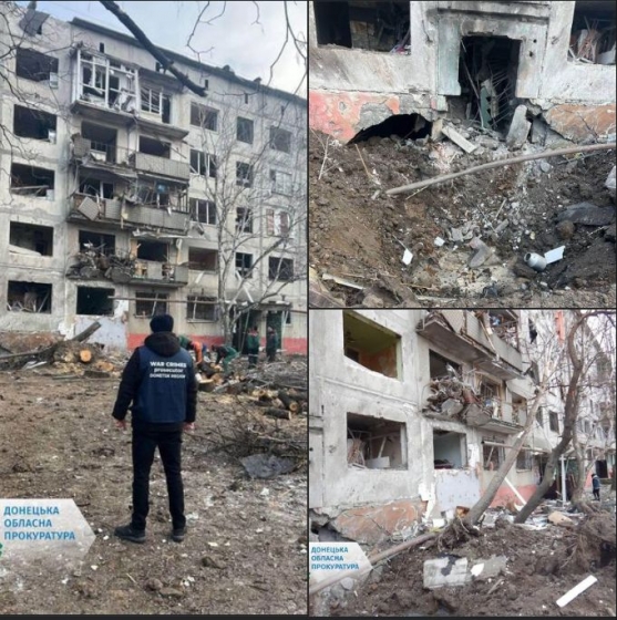 Через обстріл окупантами багатоповерхівки у Дружківці поранено п’ятьох осіб – розпочато розслідування