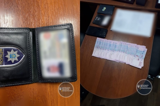 Патрульный в Донецкой области попался на взятке за незаконные билборды 