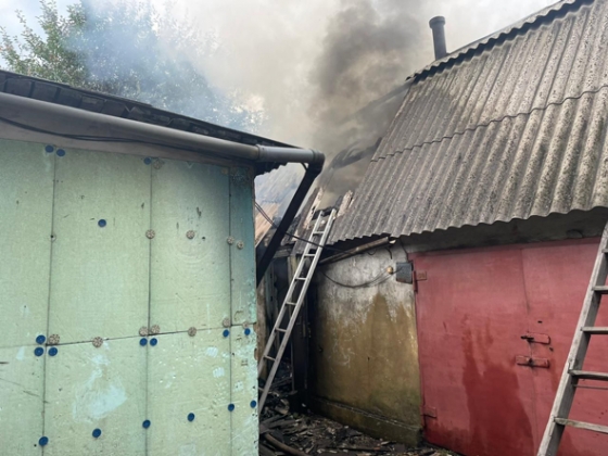 На території Краматорського району спалахнуло приватне домоволодіння