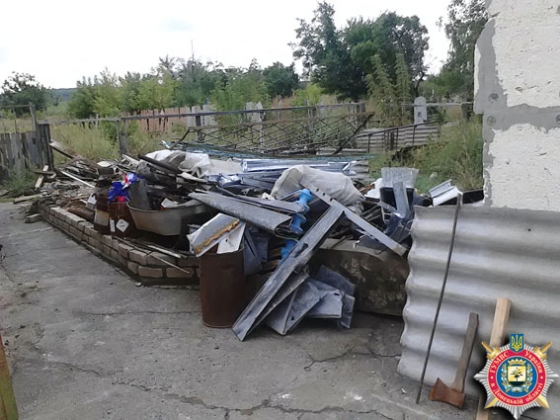 В Славянске правоохранители ликвидировали незаконный пункт приема металлолома