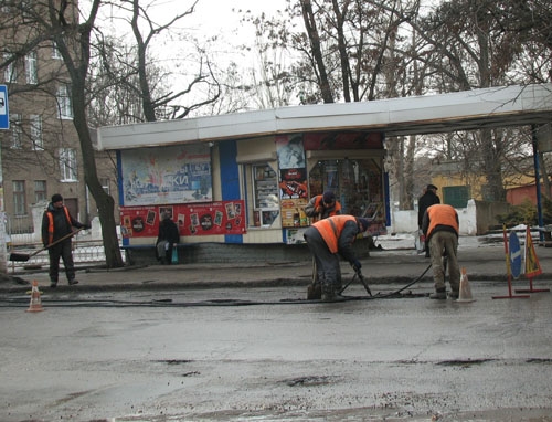 В центре Краматорска начался ремонт дорог (фото)