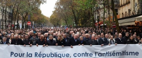 У Франції майже 200 тисяч людей вийшли на марші проти антисемітизму