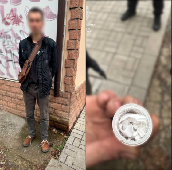 Патрульні виявили, ймовірно, наркотичну речовину у місцевого мешканця