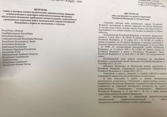 Абхазия, Куба и Бали: в Росгвардии составили список стран, где можно отдохнуть военным